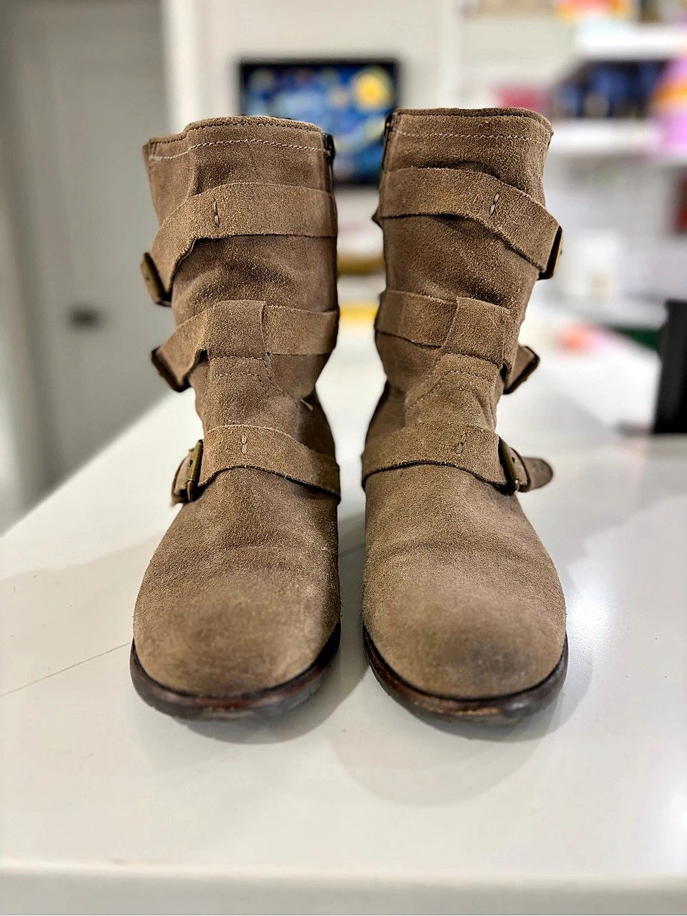 DV by Dolce Vita Moto Boots in Brown US 8